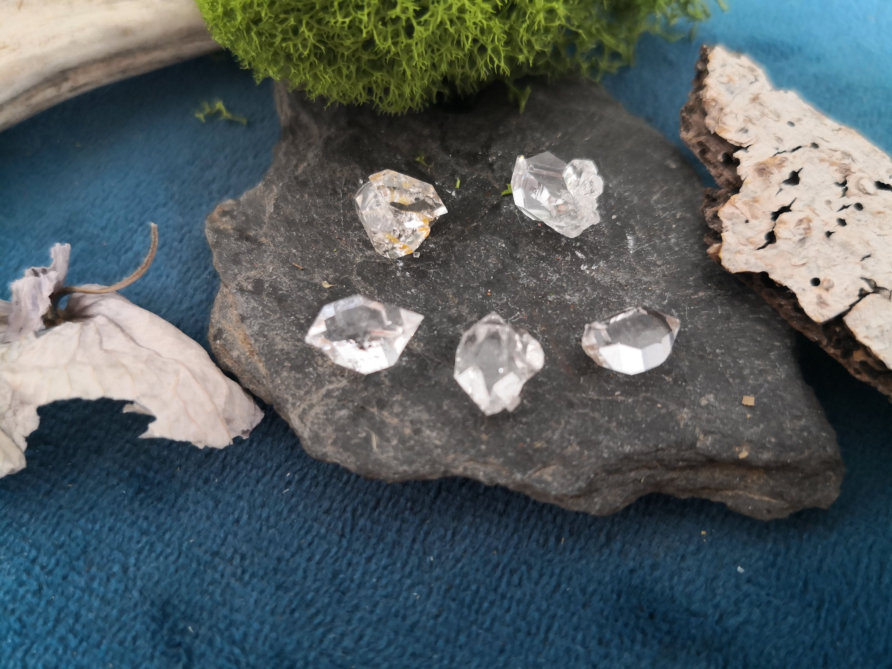 Diamant Herkimer Brut Bi Terminé Lithothérapie Cristaux Minéraux Collection New York