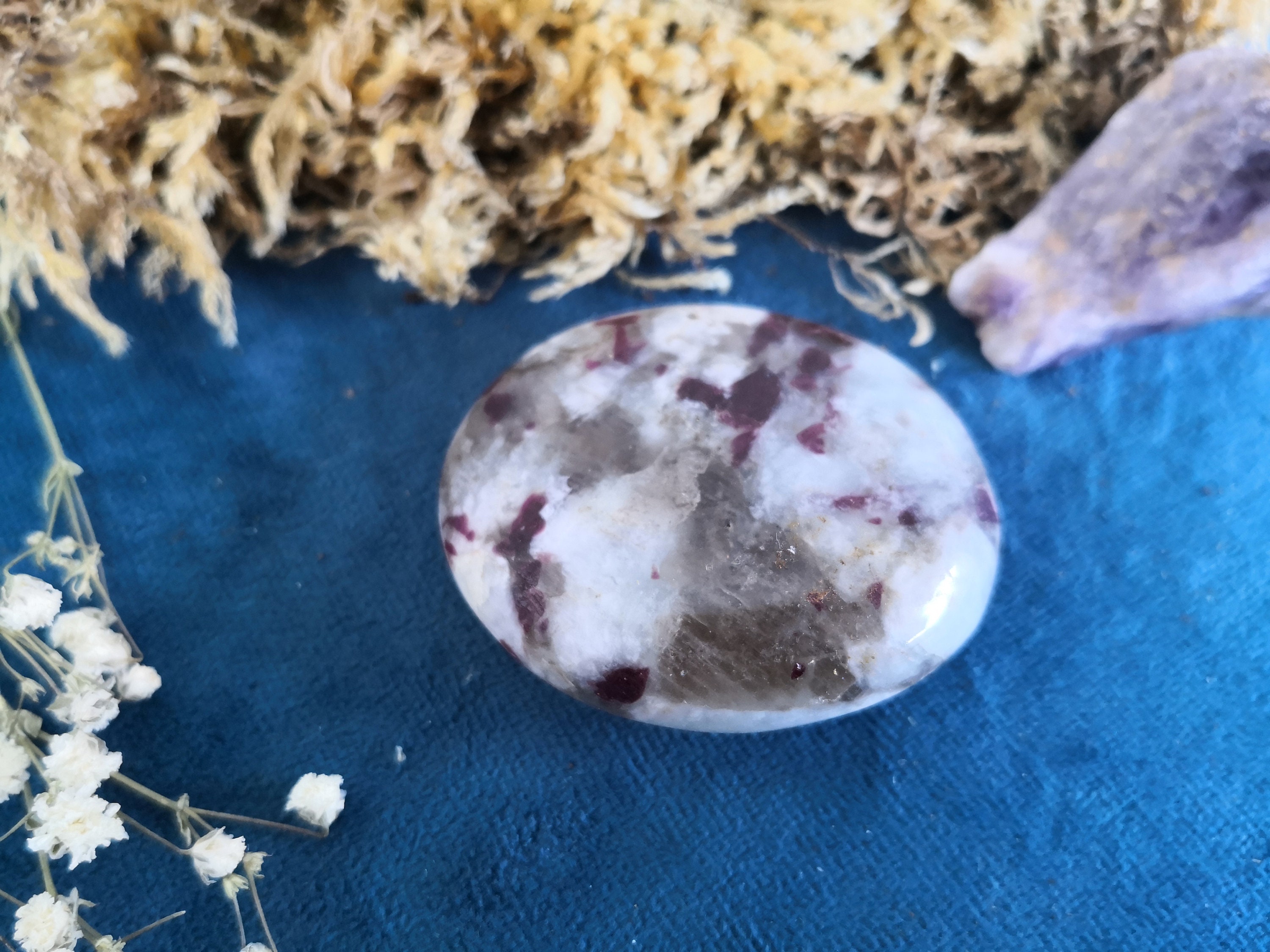 Tourmaline Rubellite Galet Madagascar 60 Gr