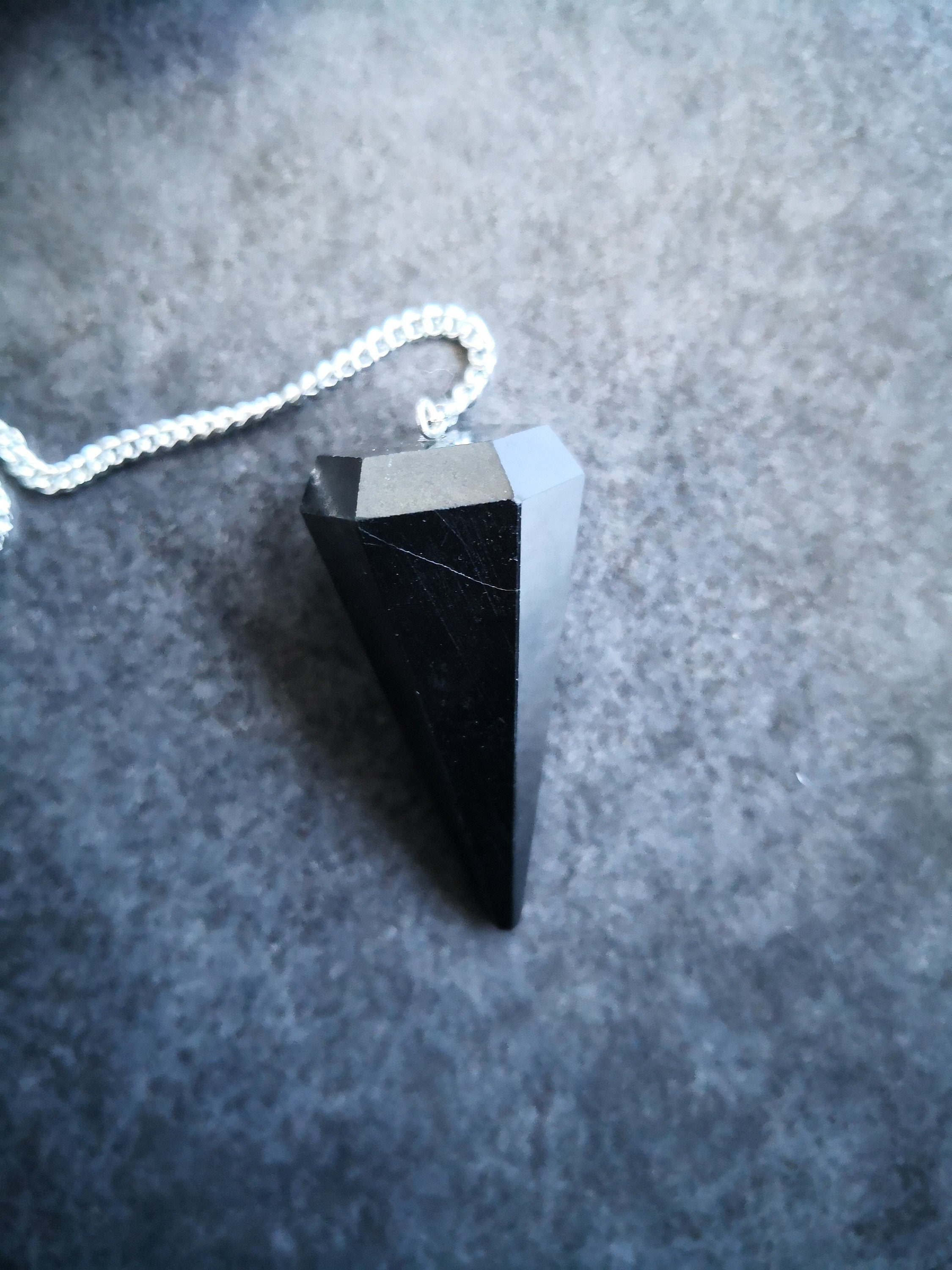 Pendule Tourmaline Cristal Pierre Divination Radiesthésie