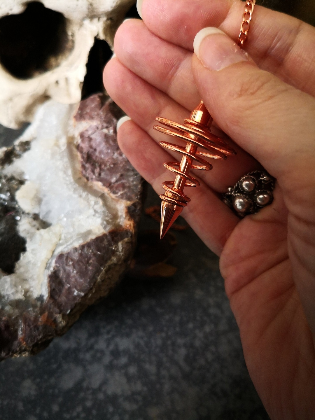 Pendulum Spiral Copper Metal Divination Dowsing - Etsy