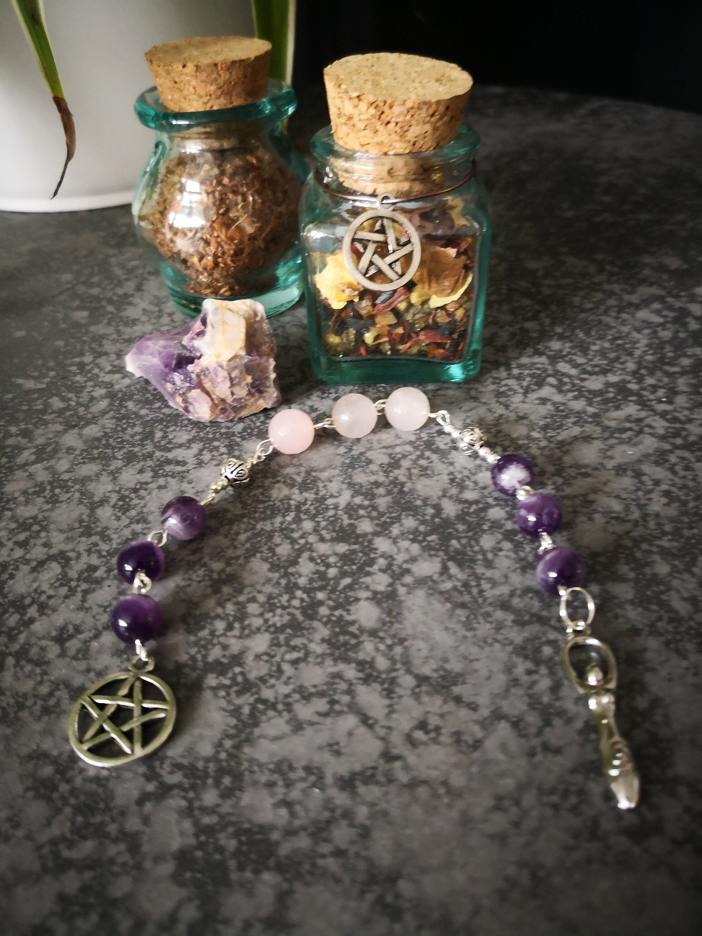 Perles Prières Païennes, Perles Méditation, Échelle Sorcières, Mala, Païen, Intention, Rosaire, Chap