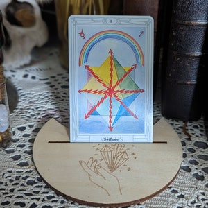 Supporto per tarocchi, supporto per divinazione, altare spirituale, altare esoterico, chiaroveggenza, tarocchi, divinazione