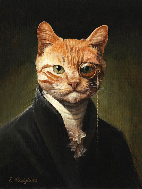 victorian cats in clothes