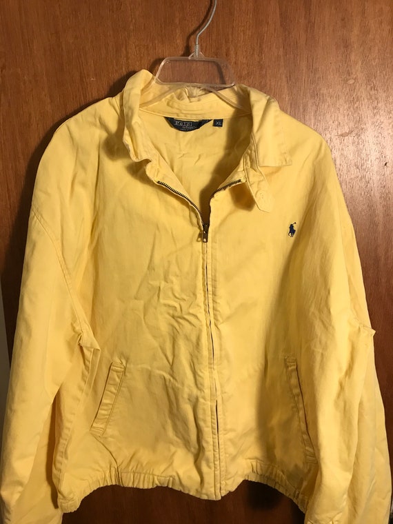 yellow polo coat