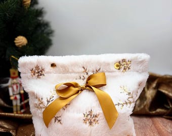 Pochon cadeau en tissu, Cadeau de Noël, Emballage des cadeaux