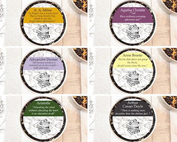 Literary Teas Novelette Gift Authors Gift Pocket Gift Tea Gift Bookish Gift Literary Gift Bookish