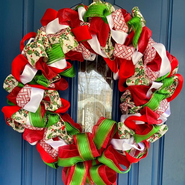 Christmas Ribbon Wreath