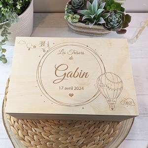 Caja de recuerdo, entrega MONDIAL RELAIS, globo aerostático, modelo GRANDE