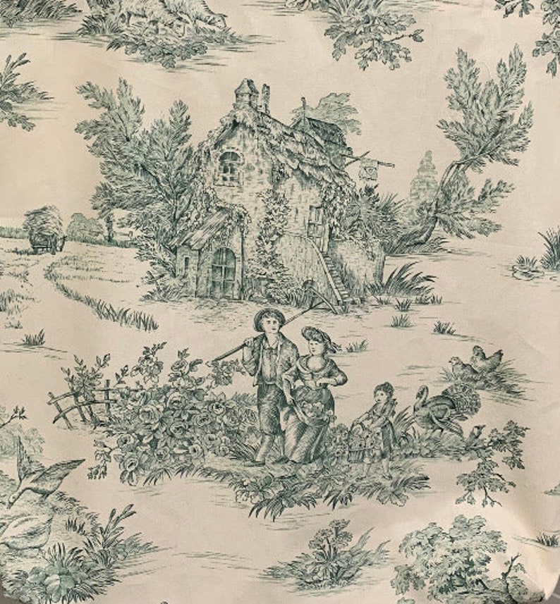 pochette zippée toile de Jouy image 5