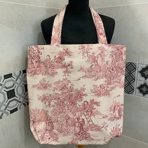 Sacola - sacola grande - Toile de Jouy