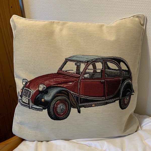 housse de coussin  2cv charleston Citroën -  45cmx45cm