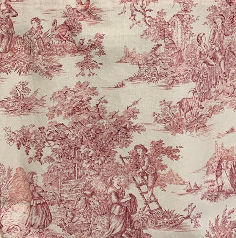 pochette zippée toile de Jouy image 4