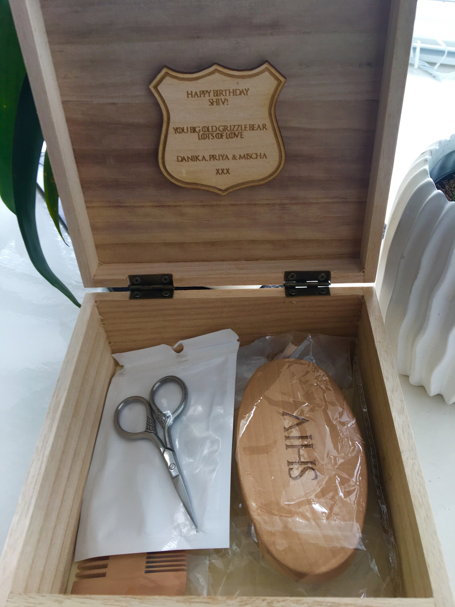 Personalised Beard Grooming Box Engraved Wooden Beard and Etsy UK