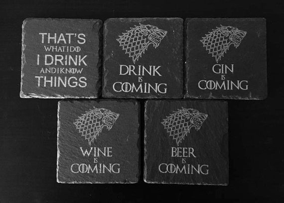 Tableware Serving Linen Game Of Thrones Inspired Slate Coasters