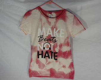 Make Beats Not Hated acid wash t shirt size medium