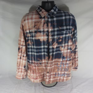 Jach Mfg - We Live For Hope - Acid Wash - L/S Flannel T-shirt - Size Large