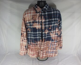 Jach Mfg - We Live For Hope - Acid Wash - L/S Flannel T-shirt - Size Large