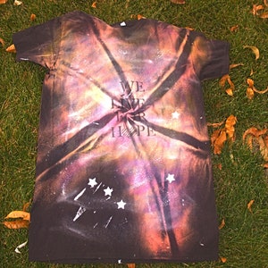 Acid Wash Paint Splatter - Galaxy Inspired - We Live For Hope -  t-shirt dress - One Size Fits All