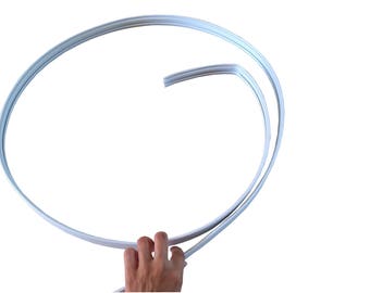 Rail de Rideaux Flexible PVC Longueur 500 cm Finition Blanc Set Complet
