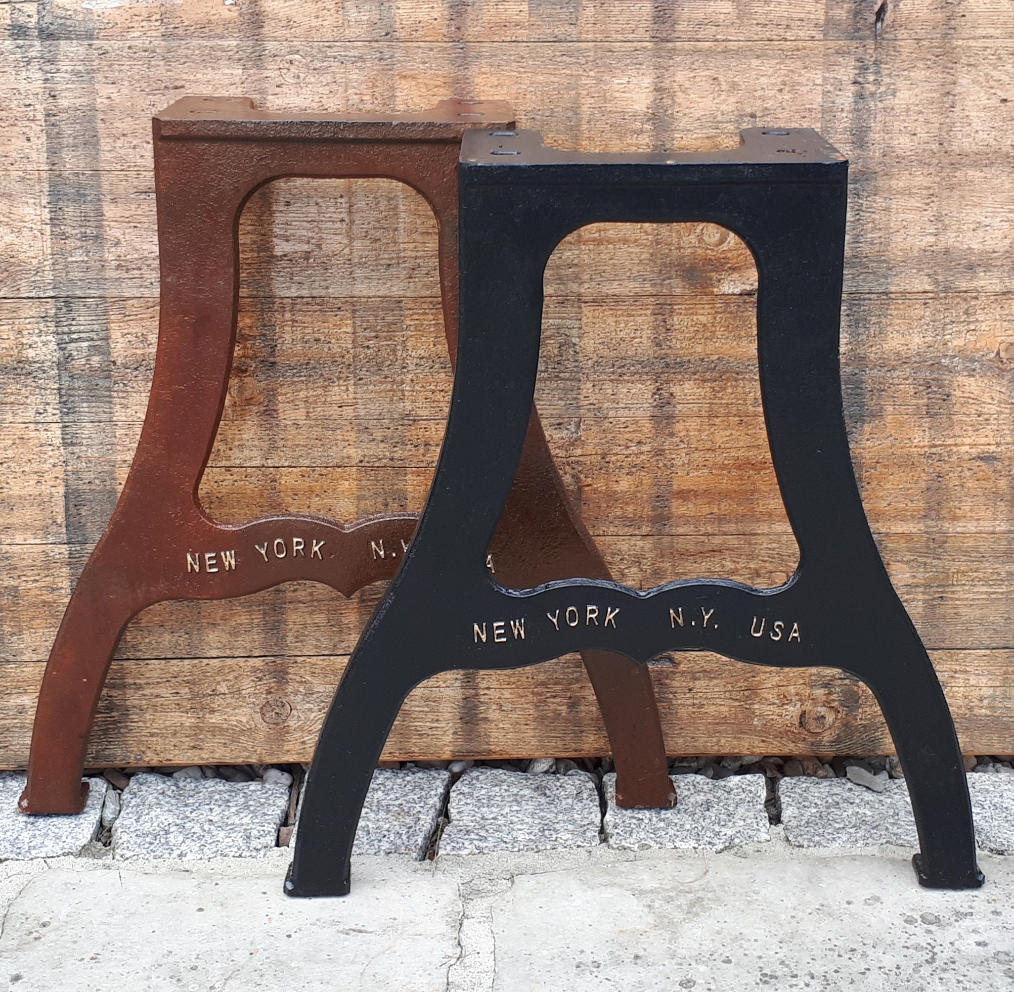 2x dining table table legs table feet vintage industrial loft retro