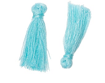 Set of 3 charms TASSELS TASSELS blue 25 mm - creating jewelry beads