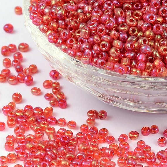Lot De 1000 Perles De Rocaille Blanc Multicolore 2 Mm - Pour Créations Bijoux, Neuf, Origine France