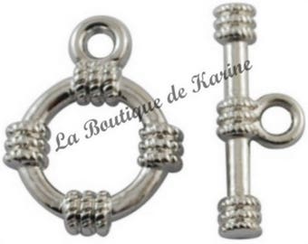 10 FERMOIRS TOOGLE toggle ARGENTE en acrylique ccb - creation bijoux perles