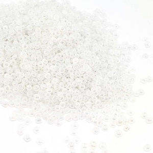 1000 PERLES de ROCAILLE BLANC nacré ø 2 mm 12/0 creation bijoux image 2