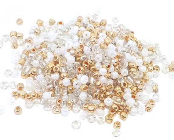 LOTTO 1000 PERLE DI ROCAILLE MULTICOLORI PASTEL 2 Mm - Foto 4