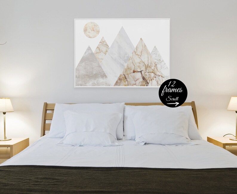 Mountains Extra Large Wall Art Bedroom Decor Nature Framed Art Etsy