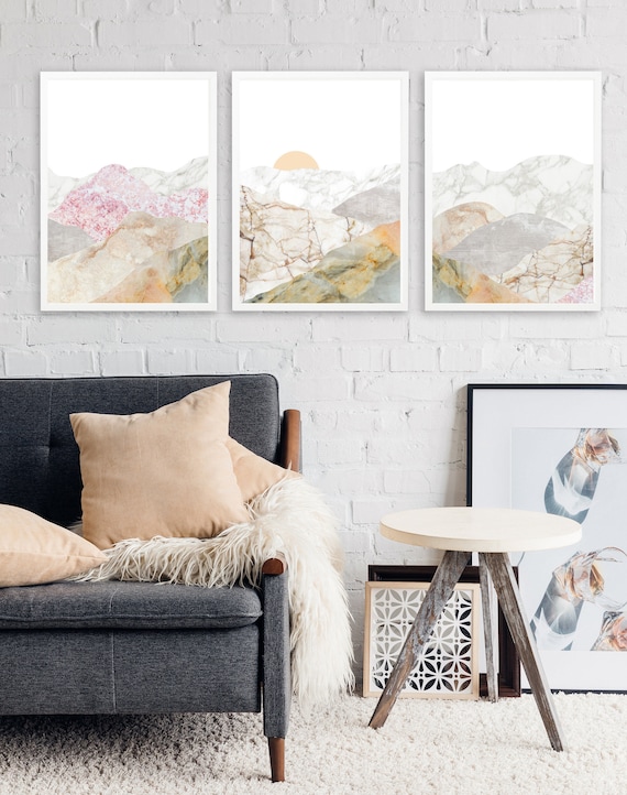 10 Save Mountain 3 Piece Wall Art Large Framed Wall Art Set Etsy