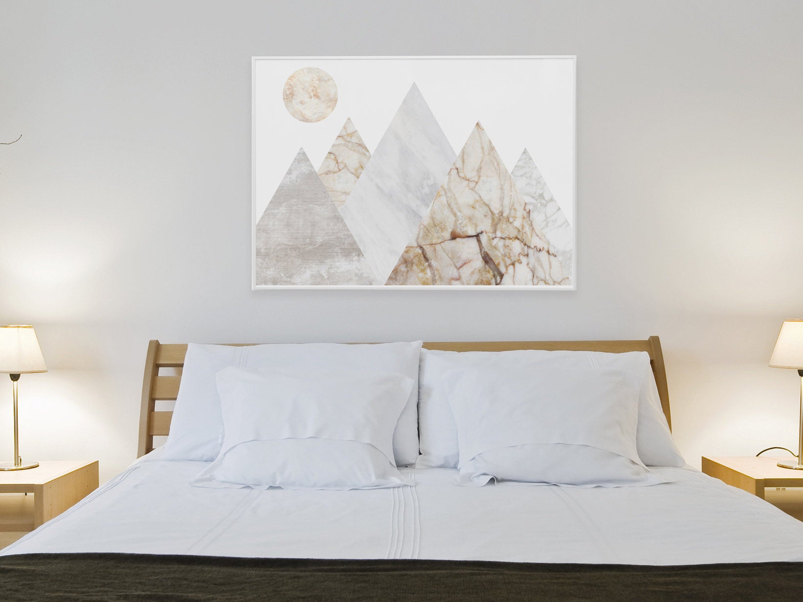 Mountains Extra Large Wall Art Bedroom Decor Nature Framed Art Etsy