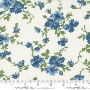 Shoreline - Camille Roskelley - Gateway Floral - Cream Multi - 55306-11 - Fabric is sold in 1/2 yard increments and cut continuously