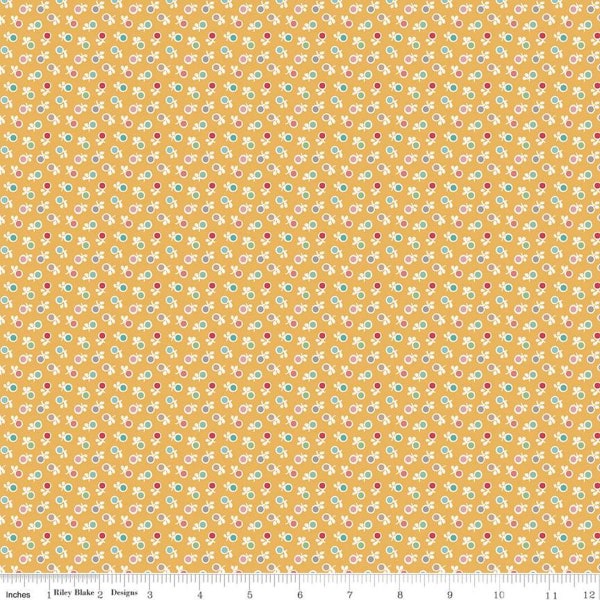 Stitch - Lori Holt - Ditsy - Daisy - C10931-Daisy - Fabric is sold in 1/2 yard increments and cut continuously