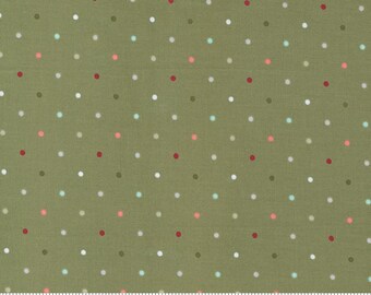 Christmas Morning - Lella Boutique - Magic Dot - 5147-15 - Fabric is sold in 1/2 yard increments and cut continuously