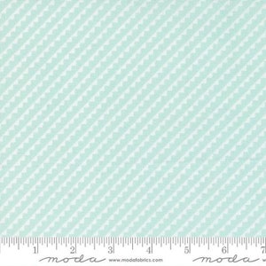 Stitched - Fig Tree - Pinked Stripe - Sky - 20436-15 - Fabric is sold in 1/2 yard increments and cut continuously