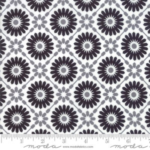 Midnight Magic - April Rosenthal - Mums - Ghost - 24080-11 - Fabric is sold in 1/2 yard increments