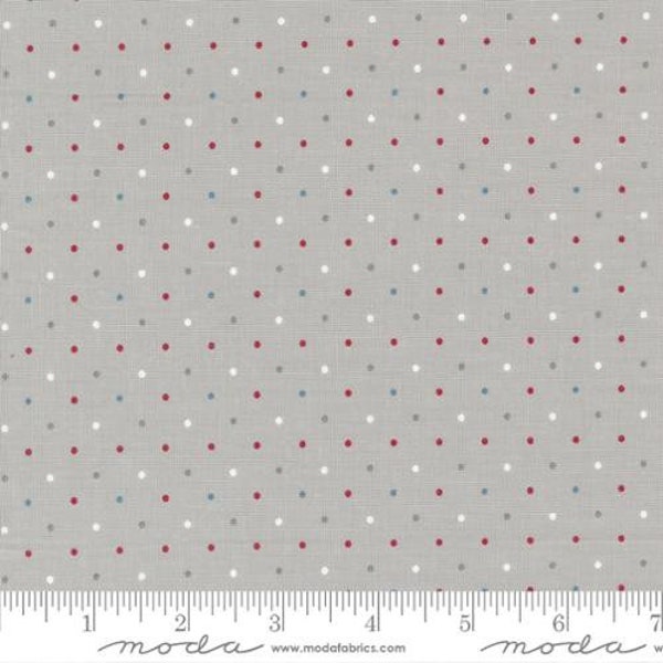 Old Glory - Lella Boutique - Magic Dot - Silver - 5206-12 - Fabric is sold in 1/2 yard increments and cut continuously