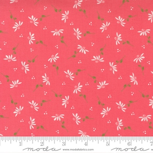 Sincerely Yours - Sherri & Chelsi - Dainty Floral - Flamingo - 37612-14 - Fabric is sold in 1/2 yard increments and cut continuously