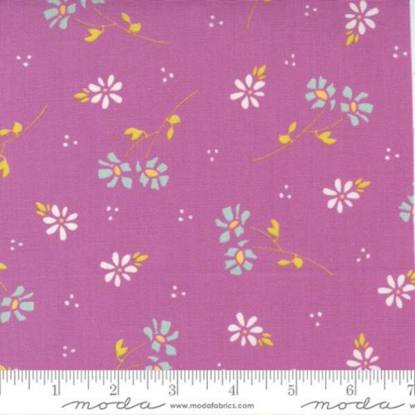 Seashore Drive - Sherri & Chelsi - Daisy Floral - Violet - 37621-16 - Fabric is sold in 1/2 yard increments and cut continuously