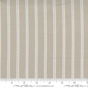 Pot de fleurs - Lella Boutique - Garden Row Stripe - Taupe - 5167-14 - Le tissu est vendu par incréments de 1/2 yard et coupé en continu