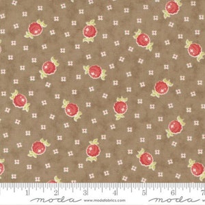 Stitched - Fig Tree - Raspberry Floral - Slate - 20431-17 - Fabric is sold in 1/2 yard increments and cut continuously