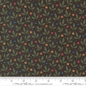 Fluttering Leaves - Kansas Trouble - Leaves - Bark - 9734-18 - Fabric is sold in 1/2 yard increments and cut continuously