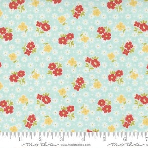 Stitched - Fig Tree - Bloomers Floral - Sky - 20432-15 - Fabric is sold in 1/2 yard increments and cut continuously