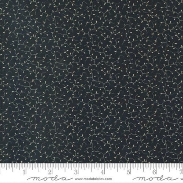Back To Basics - Kansas Trouble - Chokeberries - Black Beans - 9722-19 - Fabric is sold in 1/2 yard increments and cut continuously