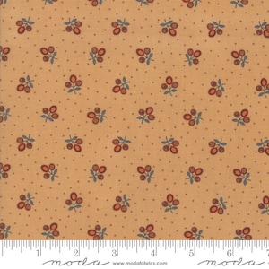 Lancaster - Jo Morton - Tri Flower - Soft Gold - 38081-13 - Fabric is sold in 1/2 yard increments