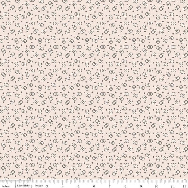 Bee Dots - Lori Holt - Lucille - C14181-Milkcan - Fabric is sold in 1/2 yard increments and cut continuously