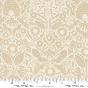 Bee Garden - Gingiber - Beehive - Porcelain - 48414-11 - Fabric is sold in 1/2 yard increments and cut continuously