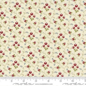 Union Square - Minick & Simpson - Berry Vine - Cream - 14953-11 - Fabric is sold in 1/2 yard increments and cut continuously