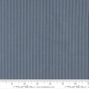 Sunnyside - Camille Roskelley - Stripes - Navy - 55287-12 - This piece is 27&quot;